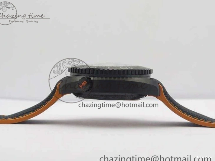 0120 Planet Ocean Master Chronometer Chrono DLC OM 1:1 Best Edition Black Dial On Nylon Strap A Chic 8103